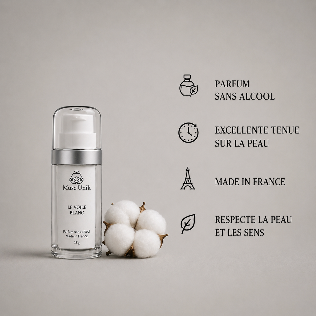 Gel parfumé au musc blanc - Le Voile Blanc