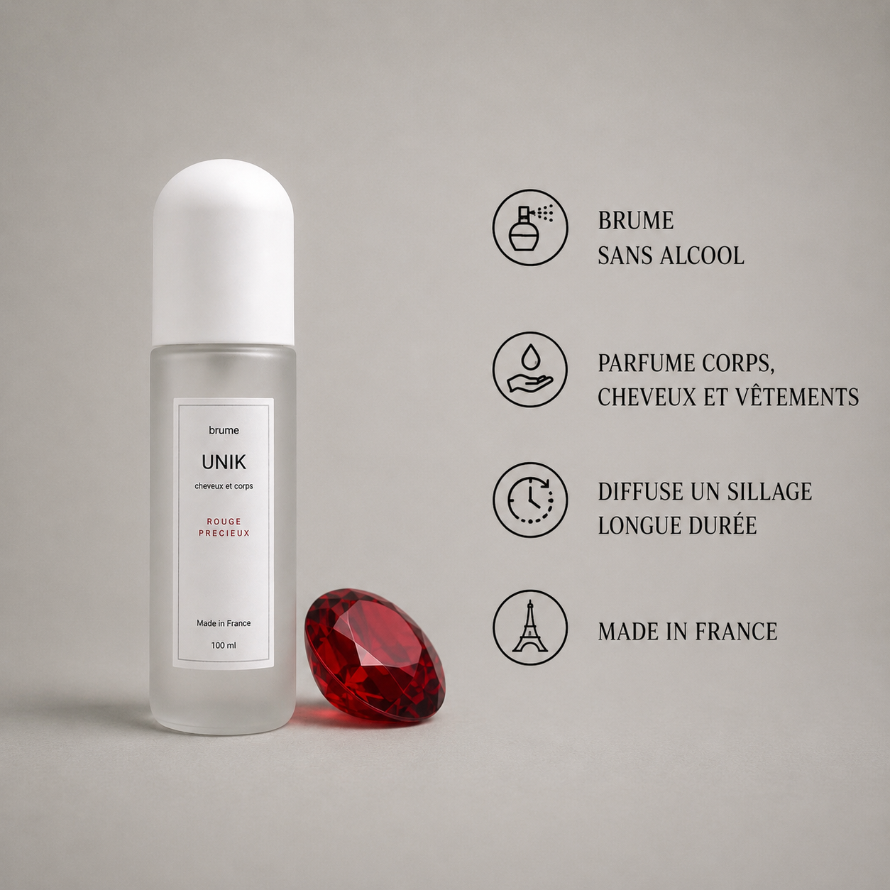 Brume parfumée Corps & cheveux - Le Rouge Précieux