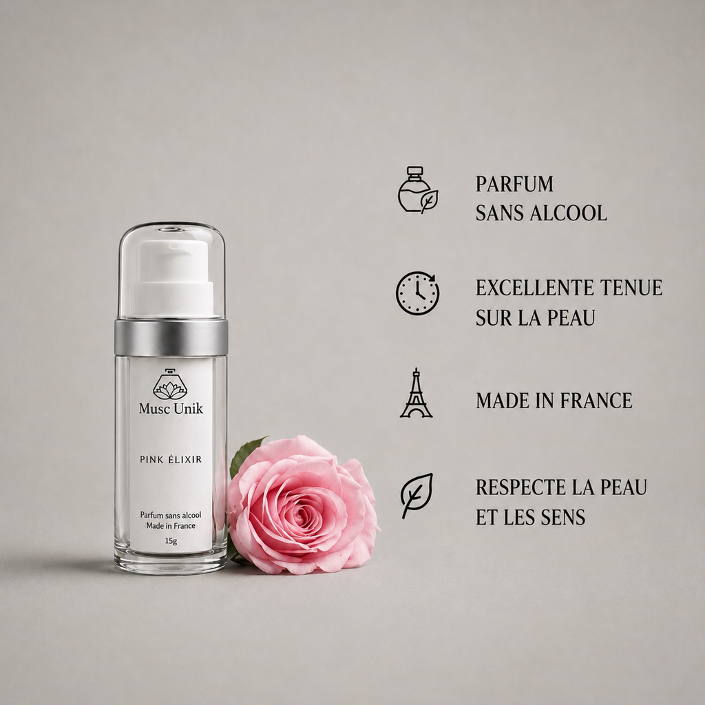 Gel parfumé au musc blanc - Pink Élixir