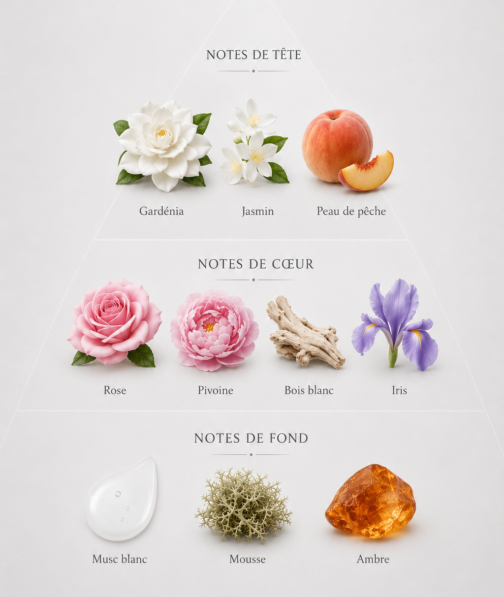 Gel parfumé au musc blanc - Le Voile Blanc