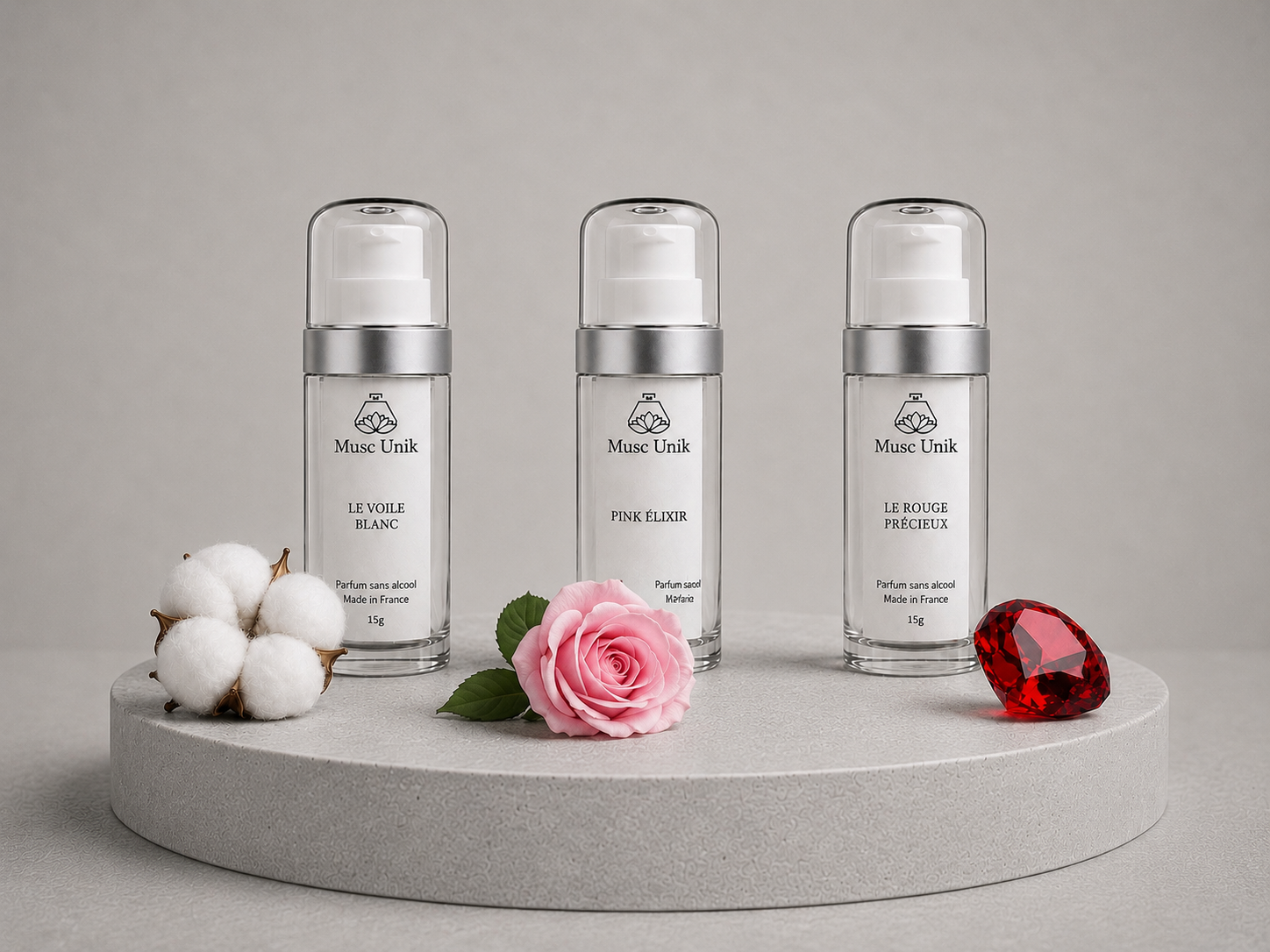 Pack Trio - Le Voile Blanc, Pink Élixir & Le Rouge précieux