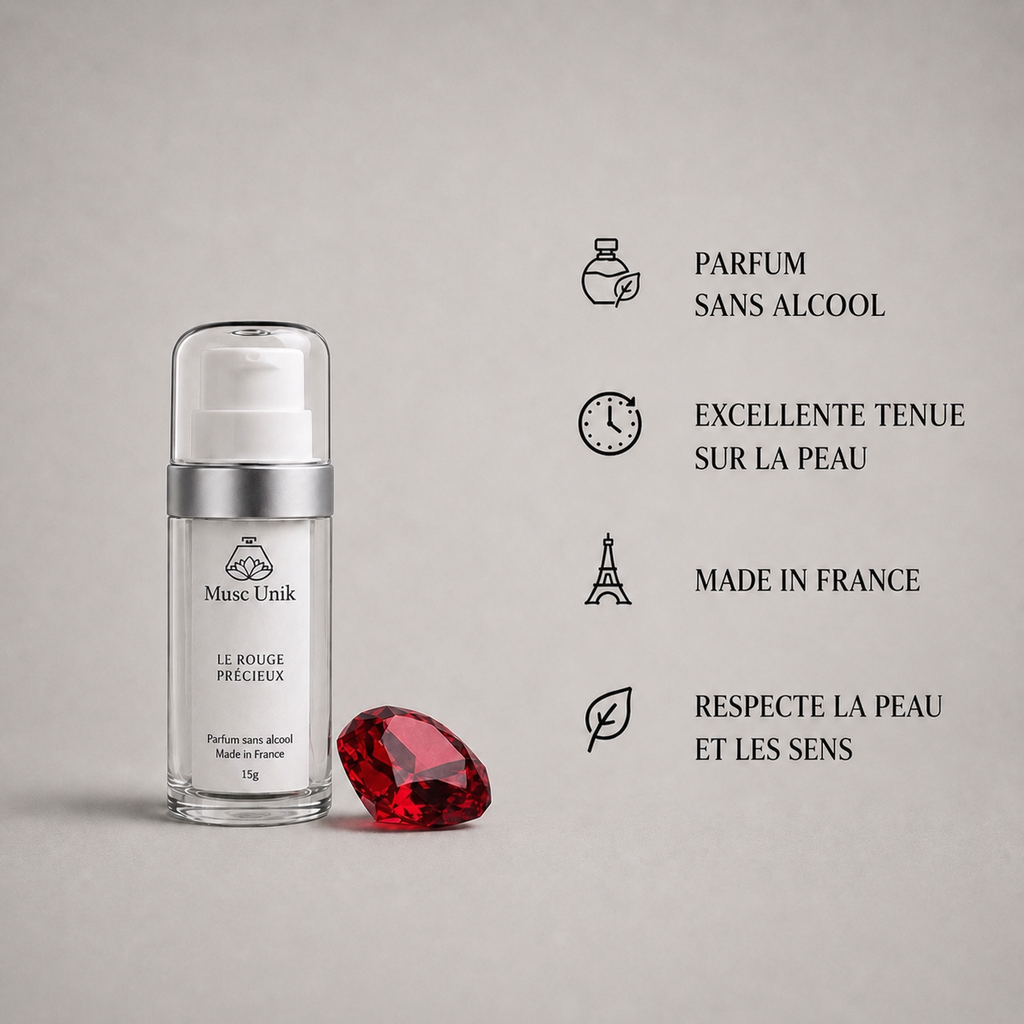 Gel parfumé au musc blanc - Le Rouge Précieux